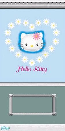 Sims 2 — Hello Kitty Wall 11 of 20 by BBKZ — Dedicated to Purrfessional & her ='..'= ..... Enjoy and rate it! :-)