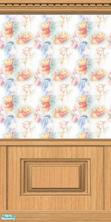 Sims 2 — Winnie the Pooh Wall 5 of 6 by BBKZ — Pretty wall for children's room :-) Enjoy and rate, please :-)