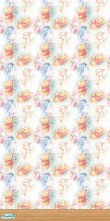 Sims 2 — Winnie the Pooh Wall 2 of 6 by BBKZ — Pretty wall for children's room :-) Enjoy and rate, please :-)