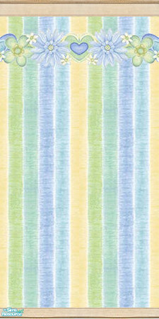 Sims 2 — Meadow Hearts by gatomurphy — Traditional paper with poplar trim. 