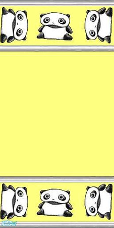 Sims 2 — Tare Panda Wall by ookc7 — Part of my kids cartoon set