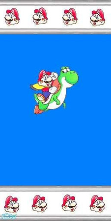 Sims 2 — Mario Wall by ookc7 — Part of my kids cartoon set