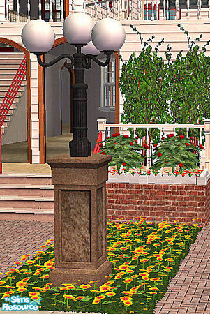 Sims 2 — Nostalgic Park Fence Globe Light 8 by chrissy6930 — Nostalgic Park Fence Globe Light 8. When used in combination