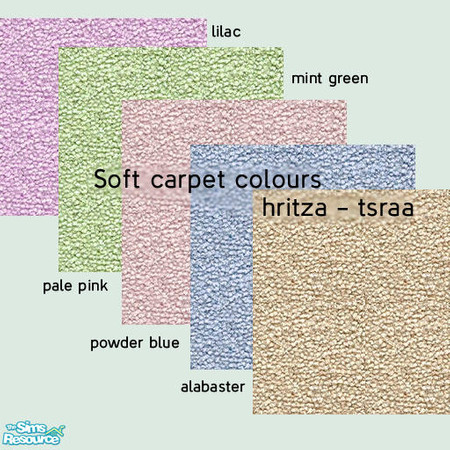 Sims 2 — Soft Realistic carpets by hritza — A collection of 5 softly coloured carpets made by me. includes: -Alabaster