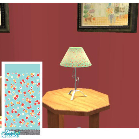 Sims 2 — Girl's Fantasy Bedroom - Lamp by agaliha5 — shade and base