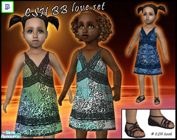 Sims 2 — CSH BBlove set by Fairysunlight — Definitely dedicated to lovely sweet ones - NO MESH REQUIRED - Please rate -