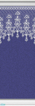 Sims 2 — Lace Walls in Navy - Individual Item by maylynn55 — Made by maylynn55 - Please feel free to use any of my walls
