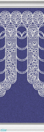 Sims 2 — Lace Walls in Navy - Individual Item by maylynn55 — Made by maylynn55 - Please feel free to use any of my walls