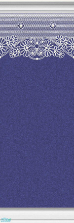 Sims 2 — Lace Walls in Navy - Individual Item by maylynn55 — Made by maylynn55 - Please feel free to use any of my walls