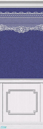 Sims 2 — Lace Walls in Navy - Individual Item by maylynn55 — Made by maylynn55 - Please feel free to use any of my walls
