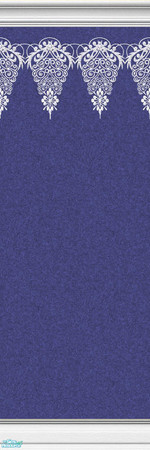 Sims 2 — Lace Walls in Navy - Individual Item by maylynn55 — Made by maylynn55 - Please feel free to use any of my walls