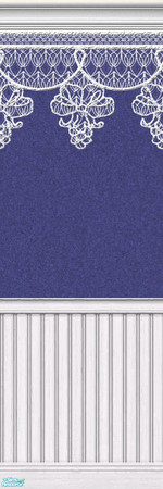 Sims 2 — Lace Walls in Navy - Individual Item by maylynn55 — Made by maylynn55 - Please feel free to use any of my walls