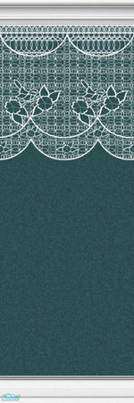 Sims 2 — Lace Walls in Turquoise - Individual Ite by maylynn55 — Made by maylynn55 - Please feel free to use any of my