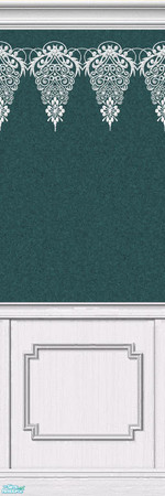 Sims 2 — Lace Walls in Turquoise - Individual Ite by maylynn55 — Made by maylynn55 - Please feel free to use any of my