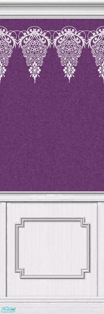 Sims 2 — Lace Walls in Plum - Individual Item by maylynn55 — Made by maylynn55 - Please feel free to use any of my walls