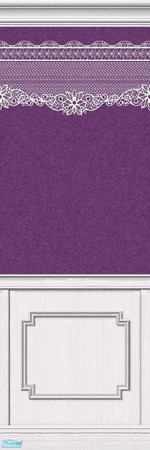 Sims 2 — Lace Walls in Plum - Individual Item by maylynn55 — Made by maylynn55 - Please feel free to use any of my walls