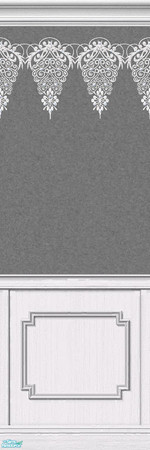 Sims 2 — Lace Walls in Gray - Individual Item by maylynn55 — Made by maylynn55 - Please feel free to use any of my walls