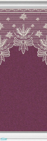 Sims 2 — Lace Walls in Burgundy - Individual Item by maylynn55 — Made by maylynn55 - Please feel free to use any of my