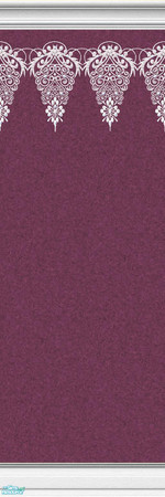 Sims 2 — Lace Walls in Burgundy - Individual Item by maylynn55 — Made by maylynn55 - Please feel free to use any of my