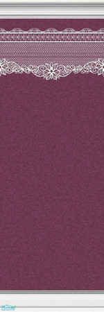 Sims 2 — Lace Walls in Burgundy - Individual Item by maylynn55 — Made by maylynn55 - Please feel free to use any of my