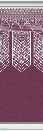 Sims 2 — Lace Walls in Burgundy - Individual Item by maylynn55 — Made by maylynn55 - Please feel free to use any of my