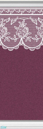 Sims 2 — Lace Walls in Burgundy - Individual Item by maylynn55 — Made by maylynn55 - Please feel free to use any of my