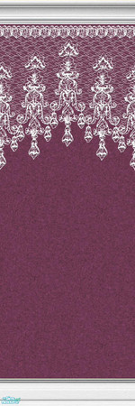 Sims 2 — Lace Walls in Burgundy - Individual Item by maylynn55 — Made by maylynn55 - Please feel free to use any of my