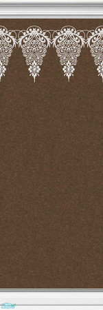 Sims 2 — Lace Walls in Brown - Individual Item by maylynn55 — Made by maylynn55 - Please feel free to use any of my walls