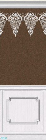 Sims 2 — Lace Walls in Brown - Individual Item by maylynn55 — Made by maylynn55 - Please feel free to use any of my walls