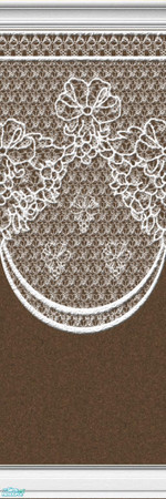 Sims 2 — Lace Walls in Brown - Individual Item by maylynn55 — Made by maylynn55 - Please feel free to use any of my walls