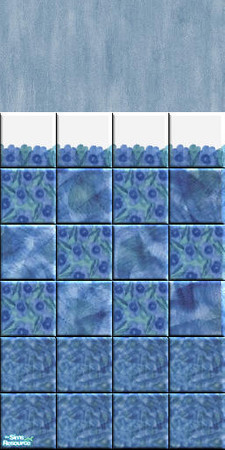 Sims 2 — Hot Bath wall 3 by Helena — -