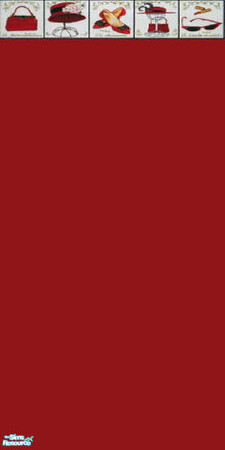 Sims 2 — Bathroom Wall - Ladie's Room Red by maddox97 — Wallpapers for community lot restrooms *****TSRAA*****