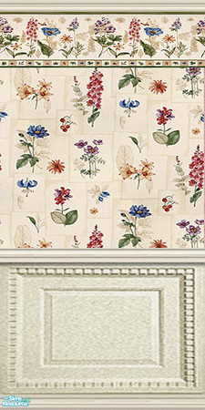 Sims 2 — am_bloomin_04 by Cruella — Pretty stemmed flowers with wall paneling.