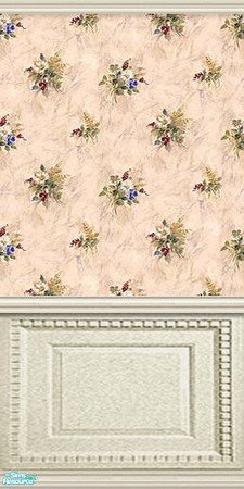 Sims 2 — am_bloomin_02 by Cruella — Pretty bouquet of flowers with wall paneling.