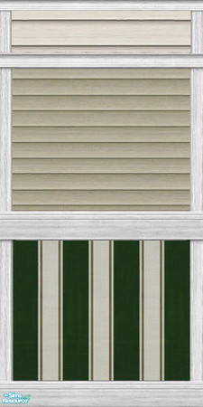 Sims 2 — The Arts and Crafts Collection-BayGreen by c_literati — Matches Maxis sidings, awning and window wood.