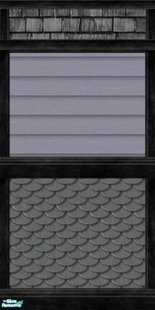 Sims 2 — The Arts and Crafts Collection - Grey by c_literati — Matches Maxis sidings and window wood.