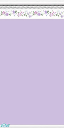 Sims 2 — Purple Bordered Wall by BarbAnn — 