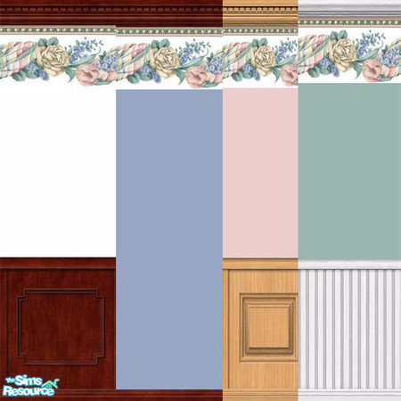 Sims 2 — LB grandmother set by oldmember_Lisa_Banks — this walls are of the very best wall paper around 4 walls