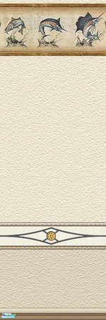 Sims 2 — Where The Boys Are - 2 by Lorah — 9 masculine (but not too) walls in cream, brown, purple, blue and 4 matching