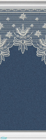 Sims 2 — Lace Walls in Denim - Individual Item by maylynn55 — Made by maylynn55 - Please feel free to use any of my walls