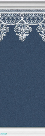 Sims 2 — Lace Walls in Denim - Individual Item by maylynn55 — Made by maylynn55 - Please feel free to use any of my walls