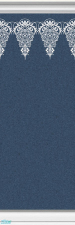 Sims 2 — Lace Walls in Denim - Individual Item by maylynn55 — Made by maylynn55 - Please feel free to use any of my walls