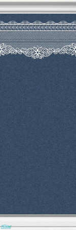 Sims 2 — Lace Walls in Denim - Individual Item by maylynn55 — Made by maylynn55 - Please feel free to use any of my walls