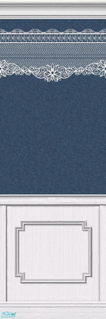 Sims 2 — Lace Walls in Denim - Individual Item by maylynn55 — Made by maylynn55 - Please feel free to use any of my walls