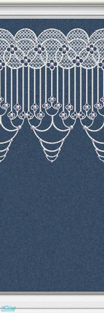 Sims 2 — Lace Walls in Denim - Individual Item by maylynn55 — Made by maylynn55 - Please feel free to use any of my walls