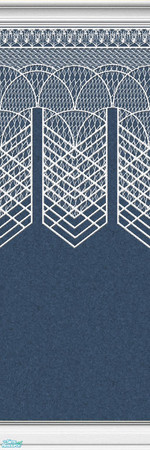 Sims 2 — Lace Walls in Denim - Individual Item by maylynn55 — Made by maylynn55 - Please feel free to use any of my walls