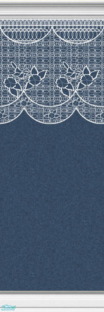 Sims 2 — Lace Walls in Denim - Individual Item by maylynn55 — Made by maylynn55 - Please feel free to use any of my walls