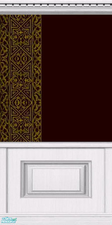 Sims 2 — Gold and Brown Wall 6 of 9 by BBKZ — Traditional gold and brown wallpaper :-) Enjoy it! Rate it, please :-)