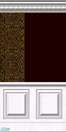 Sims 2 — Gold and Brown Wall 5 of 9 by BBKZ — Traditional gold and brown wallpaper :-) Enjoy it! Rate it, please :-)