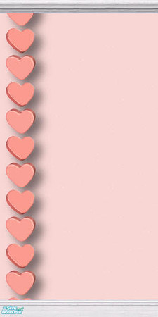 Sims 2 — Hearts I 3 of 9 by BBKZ — Romantic painted wall :-) Enjoy it! Rate it, please :-)